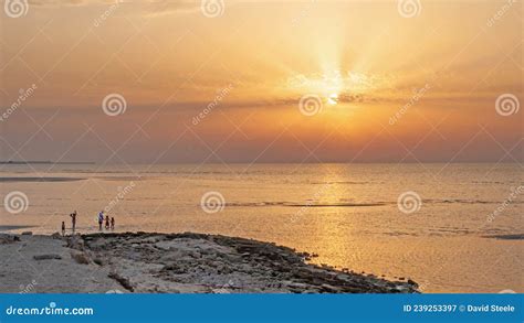 Jebel Ali Beach Sunset stock image. Image of nature - 239253397