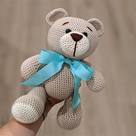 Classic Teddy Bear Crochet Pattern — Knit Paint Sew | Jouets au crochet, Modèles de jouets au ...