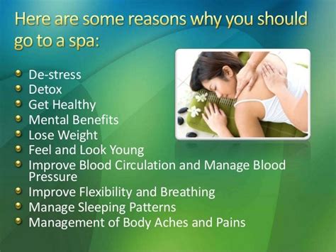 Top 10 health benefits of a spa