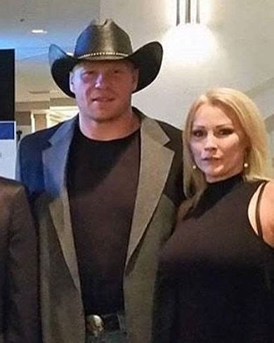 WWE Superstar Brock Lesnar with his wife retired WWE Diva Sable (Rena ...