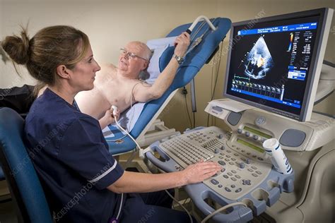 Doppler echocardiography test - Stock Image - C027/2810 - Science Photo Library