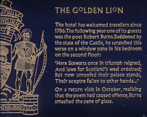 Heritage & History - The Golden Lion Hotel, Stirling Scotland