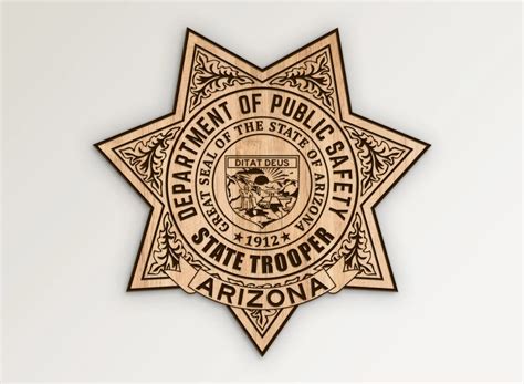 Arizona State Trooper Badge SVG Highway Patrol Vector | Vector911