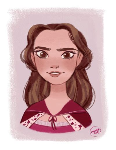 Mariana Avila sketchblog First Disney Princess, Princess Belle, Emma Watson Eyebrows, Disney Art ...