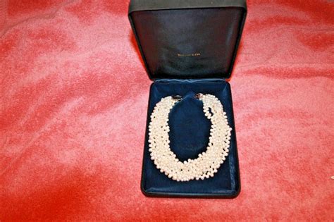 Retired Paloma Picasso Tiffany & Co. Pearl Torsade & 18K Gold Necklace in Box | eBay