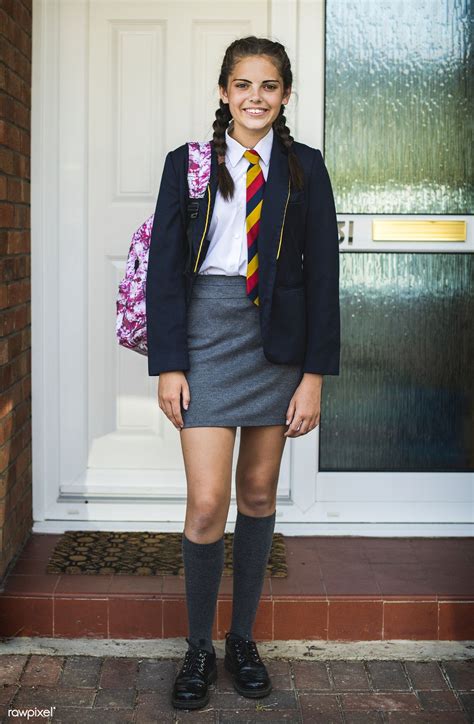 Young teen girl ready for school | premium image by rawpixel.com School ...