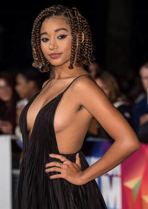 Amandla Stenberg - "The Hate U Give" European Premiere at 62nd BFI London Film Festival • CelebMafia