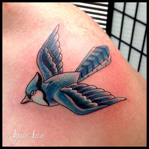 Discover 77+ traditional blue jay tattoo - in.eteachers