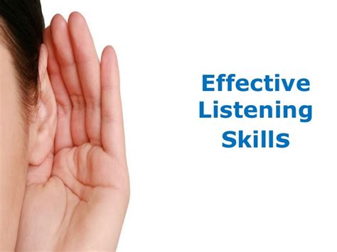 Effective Listening Skills