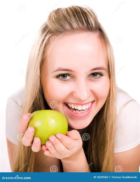 Red Juicy Apple On A Light Background Royalty-Free Stock Photography ...
