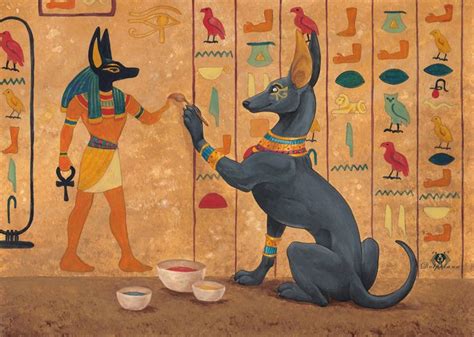 Painting Anubis by DolphyDolphiana.deviantart.com on @DeviantArt ...