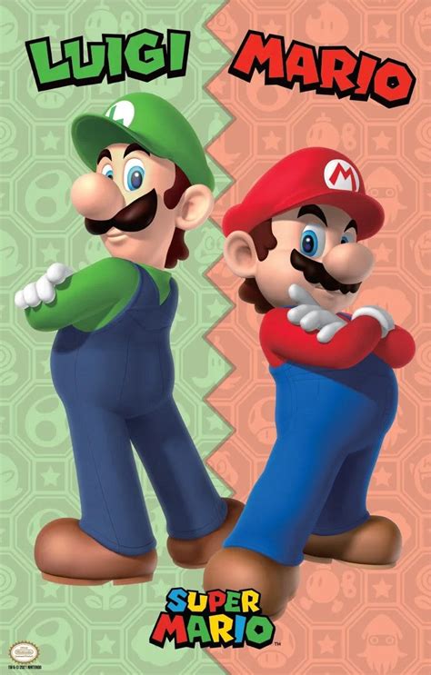 Super Mario Bros - Mario and Luigi - Gaming Poster (11 x 17 inches ...