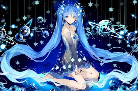 Vocaloid, Hatsune Miku, Stars, Twintails Wallpapers HD / Desktop and ...