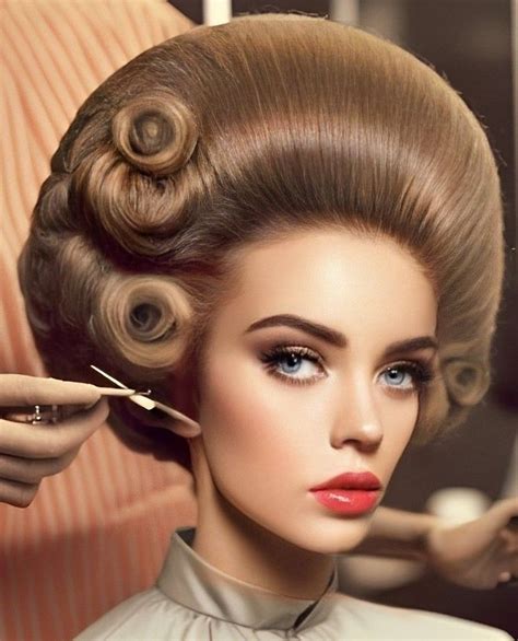 Makeup Salon, Hair Salon, Bouffant Hair Updo, Retro Inspired Hair, 60s ...