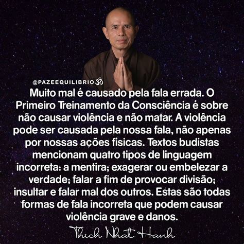 PAZeEQUILÍBRIO ॐ — “Muito mal é causado pela fala errada. O Primeiro...