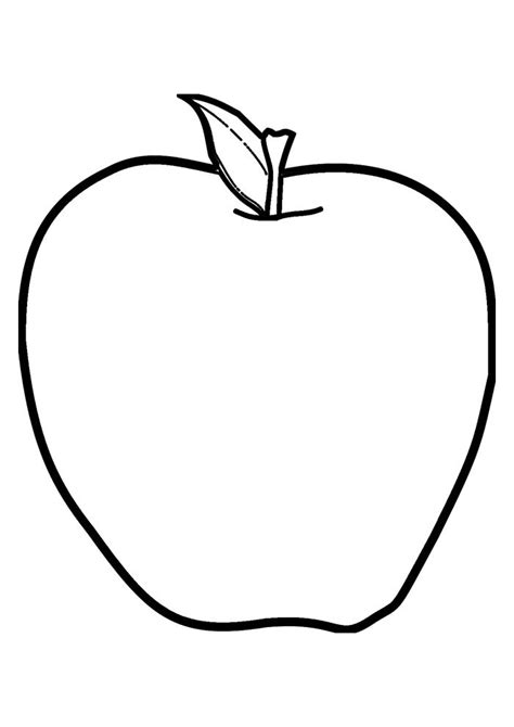 Apple Cartoon Coloring