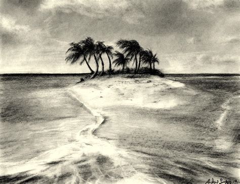 Beach Island Drawing by pinsetter1991 on DeviantArt