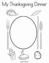 My Thanksgiving Dinner Coloring Page  Twisty Noodle sketch template