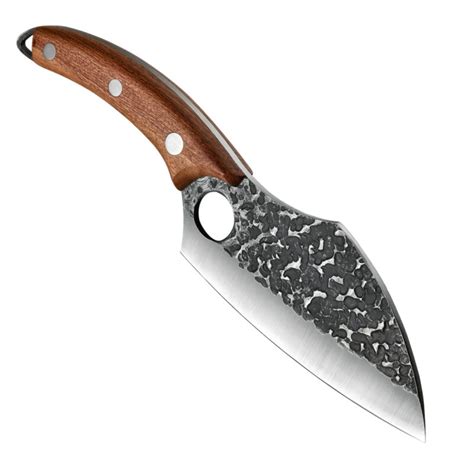 Hand Forged Chef Knife Leather Sheath Butcher Cleaver Kitchen Knife - Yashka Designs