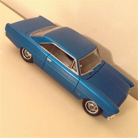 Blue 1966 Chevy Nova 1/25 Scale Model Car