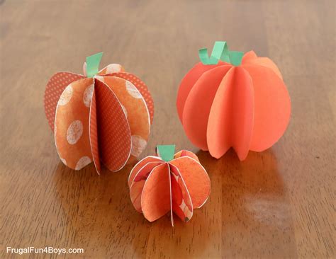 3d Paper Pumpkin Patterns