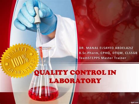 Quality Control in Laboratory