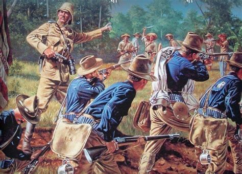 American troops in battle in the Philipines American Military History, The Spanish American War ...