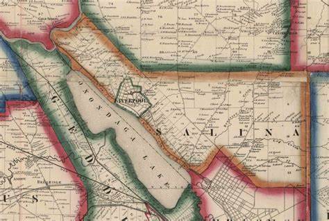 Onondaga County New York 1859 Old Wall Map Reprint with | Etsy