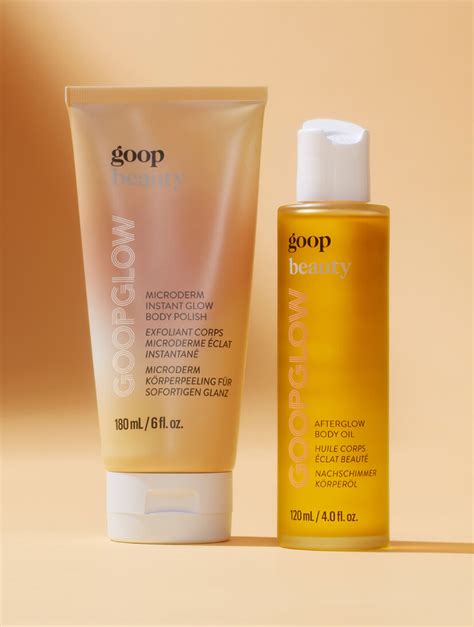 Introducing Microderm Instant Glow Body Polish & Afterglow Body Oil | goop