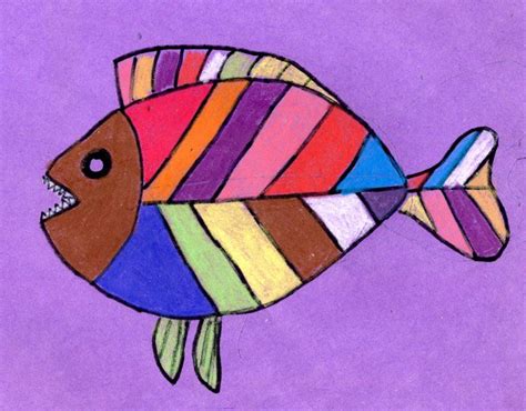 Abstract Fish Drawing | Ζωγραφική, Πουά και Και