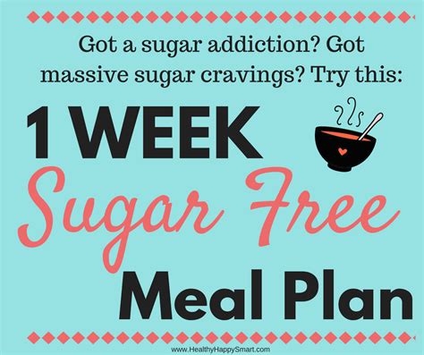 Sugar Free Diet Plan • Sample Detox Meal Plan • Healthy.Happy.Smart.