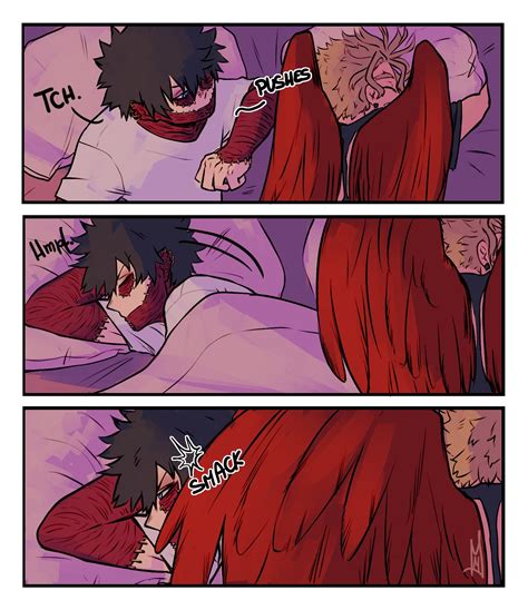 Tipe 👻 🇨🇱 ♦️ working on comissions on Twitter: "Day 16 - Sleeping together When Dabi discovers ...