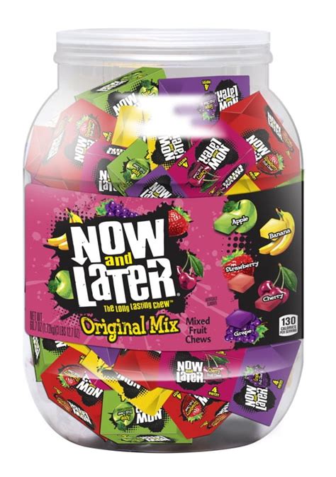 Now & Later, Original Mix, Assorted Candy Jar, 60.7 Oz. - Walmart.com