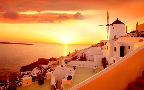 Santorini Sunset Wallpapers - Top Free Santorini Sunset Backgrounds - WallpaperAccess