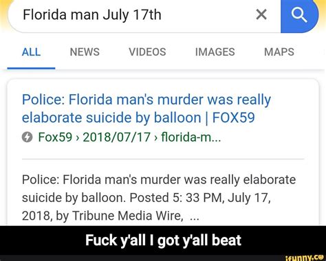 Florida man July 17th X B Police: Florida man's murder was really ...