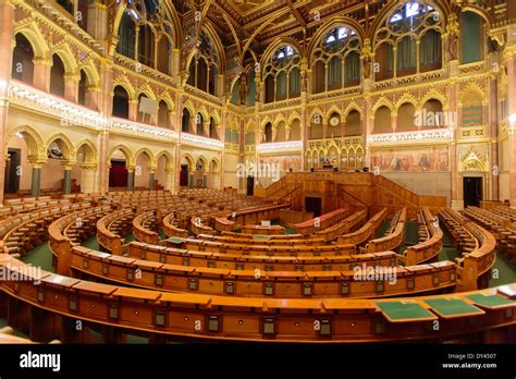 Interior of Hungarian Parliament Building in Budapest Stock Photo - Alamy