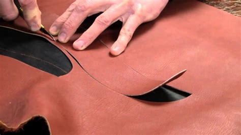 Leather Knife Review How to Cut Thin and Thick Leather With Craftsman Trimming Knives - YouTube