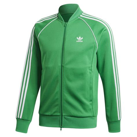 adidas ORIGINALS SUPERSTAR TRACK JACKET GREEN RETRO ADICOLOR 3 STRIPES SST MEN'S | eBay