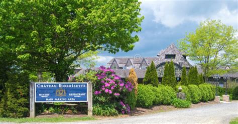 Chateau Morrisette Winery and Restaurant - Blue Ridge Parkway, Virginia, USA Editorial Stock ...