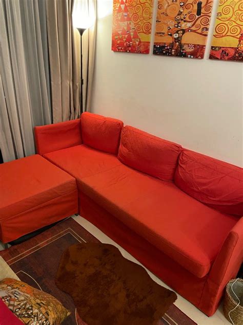 Ikea Sofa bed with storage, Furniture & Home Living, Furniture, Sofas on Carousell