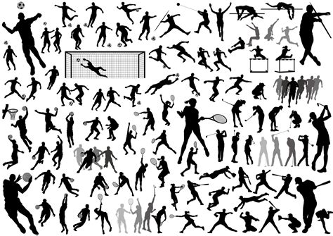 Sports silhouette 678132 Vector Art at Vecteezy