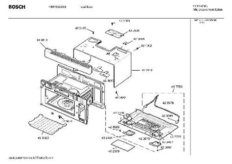 Bosch HMV9305/01 Microwave Parts – GenuineReplacementParts.com