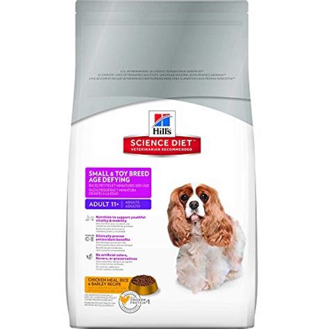 Hill's Science Diet Senior Dog Food, Adult 11+ Small & Toy Breed Age Defying Chicken Meal Rice ...