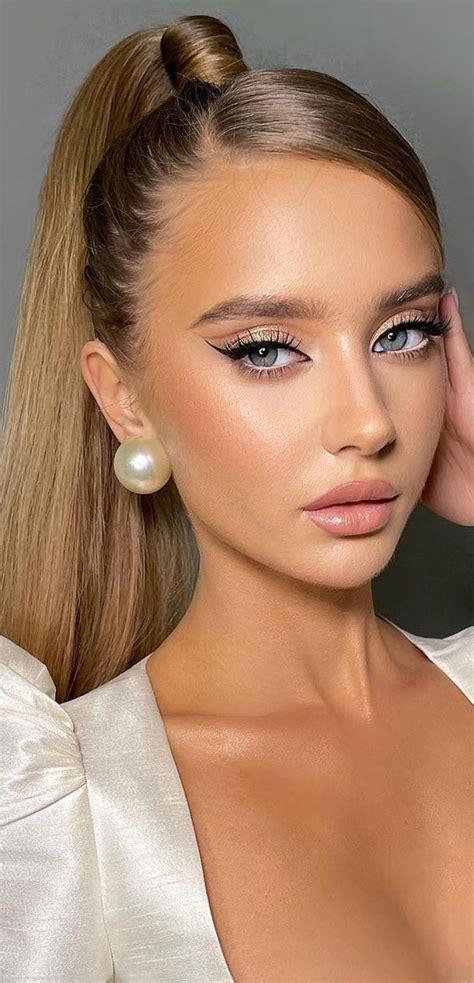 50 Gorgeous Makeup Trends to Try in 2022 : Soft Glam + Ponytail I Take You | Wedding Readings ...