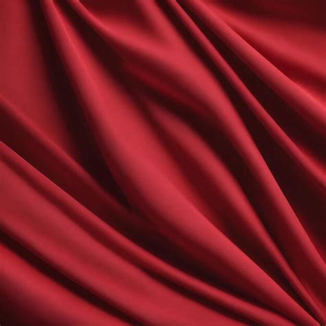 Premium AI Image | Abstract red textile background scarlet pleated fabric