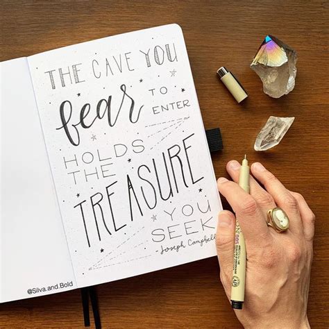 Hand Lettered Quote | Bullet journal ideas pages, Hand lettering, Bullet journal inspiration