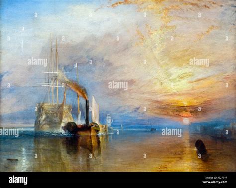 The Fighting Temeraire by JMW Turner, oil on canvas, 1839 Stock Photo ...