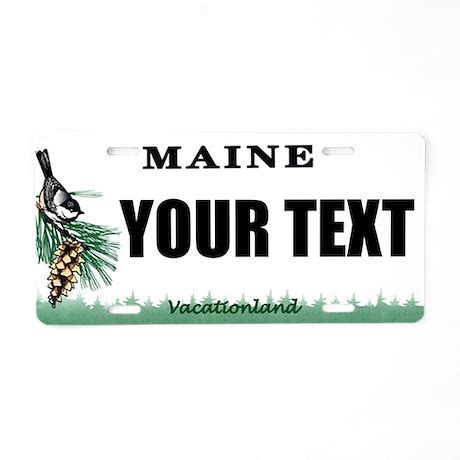 Maine Custom License Plate by ranger275store