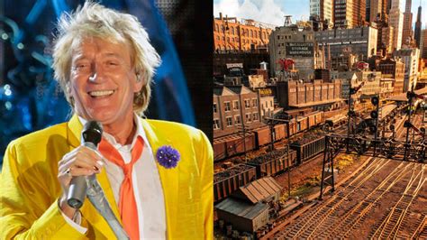 Rod Stewart unveils his epic model railway after 26 years in the making ...