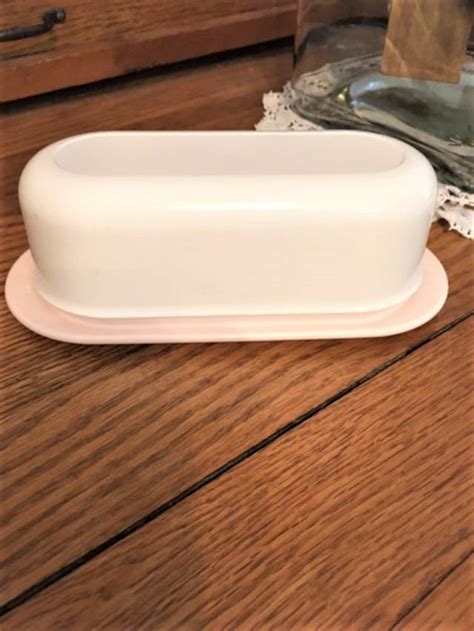 Vintage Tupperware Butter Dish Single Stick Ivory Lid with | Etsy